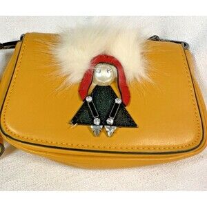 ZARA Virgo HOROSCOPE BAG Yellow EMBELLISHED Bag